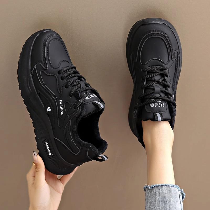 Women's Waterproof Non-Slip Kitchen Sneakers - Black Chef Work Shoes