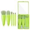 5-Piece Portable Makeup Brush Set: Eyeshadow, Blush, Lip, Mirror Box