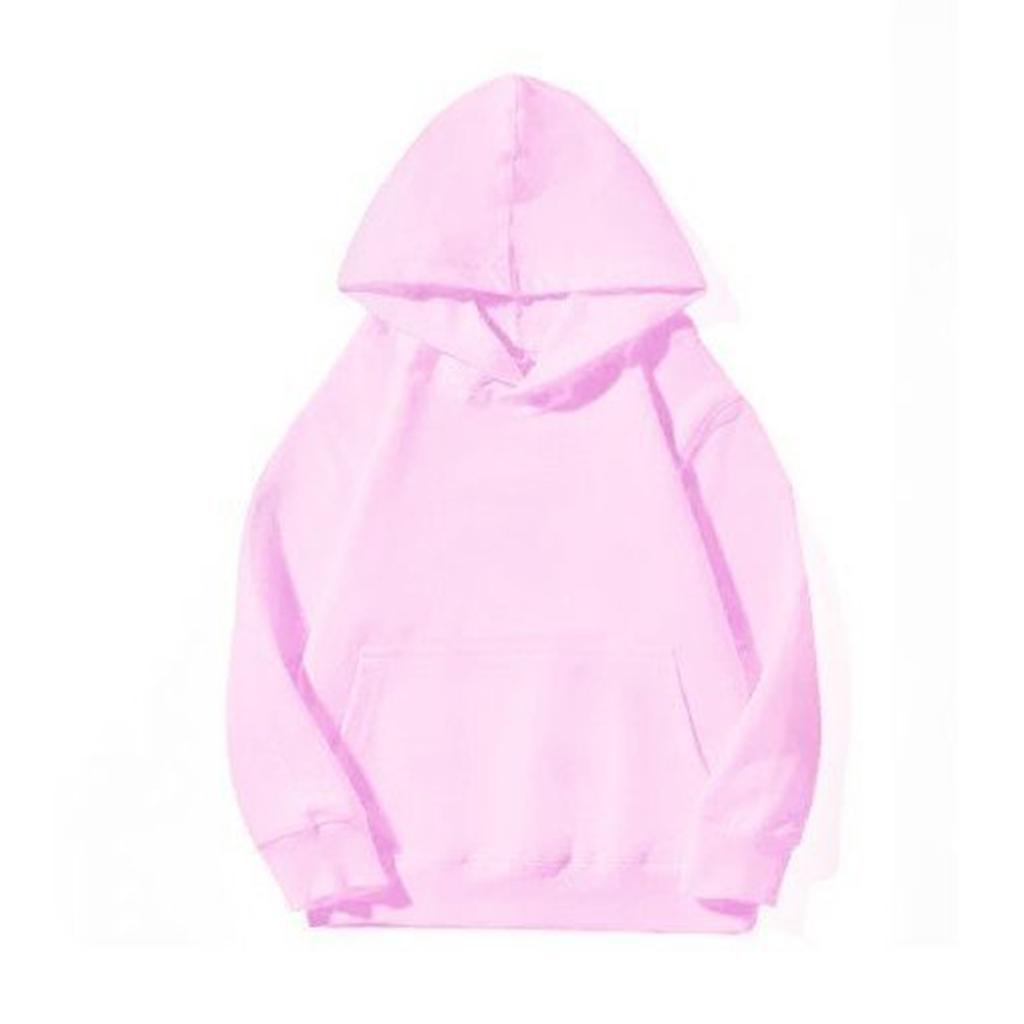 Children's Boys' Fashion Solid Color Pullover Casual Round Neck Hoodie