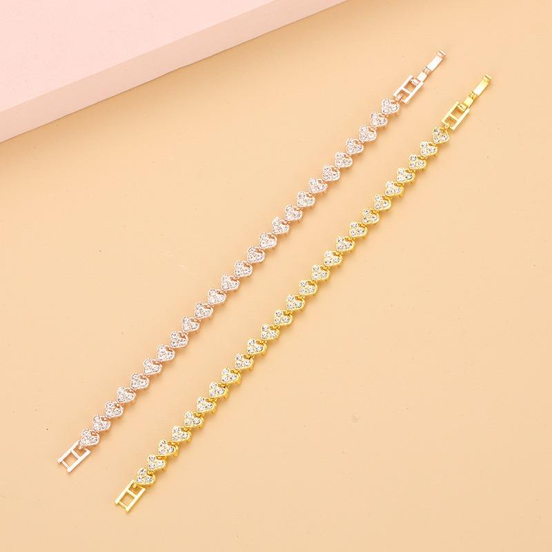 Popular European, American and Roman bracelets female zircon crystal new bracelets with diamonds fashion jewelry full of diamonds