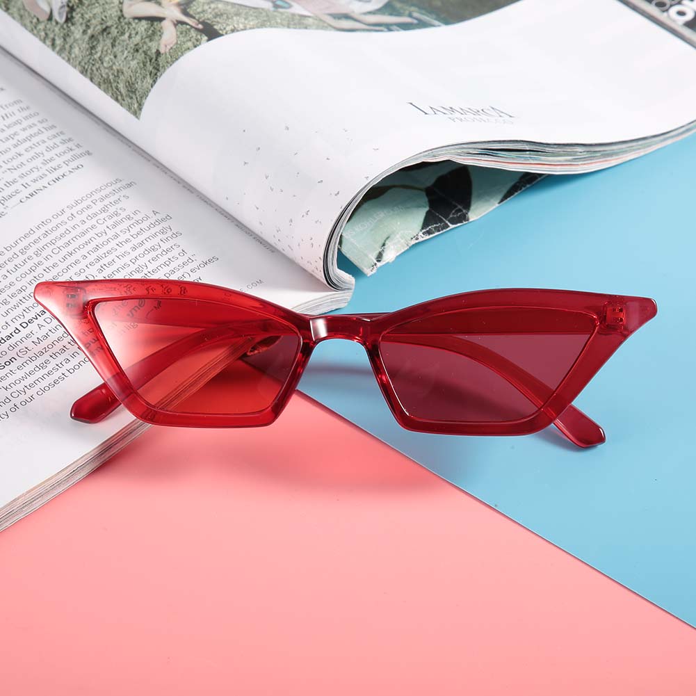 Fashionable Vintage Style Wear Resistant Sunglasses Eyewear Sun Glasses for Female(Red )