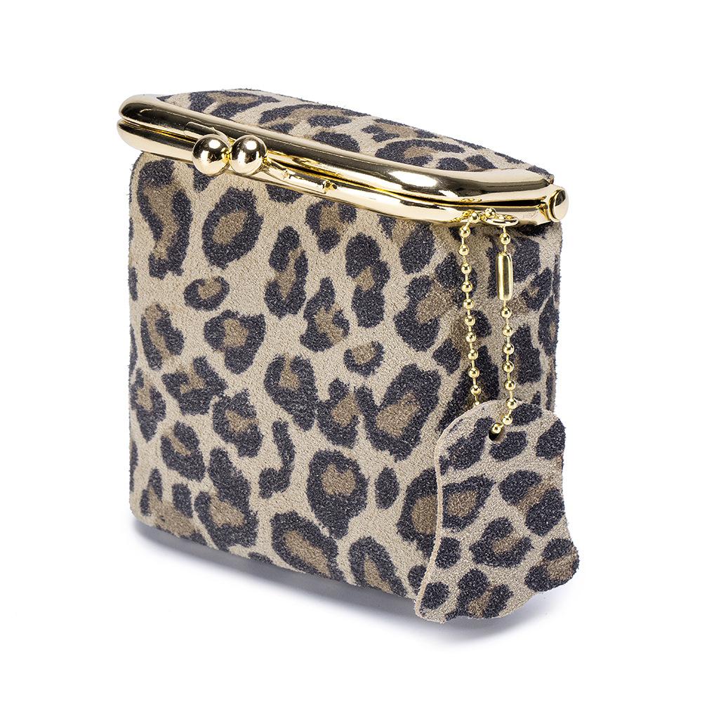 

New Arrival Square Leopard Print Leather Small Purses Women s Portable Coin Money Wallets Earphone Lipstick Pouch Card Holders серо-белый