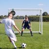 VEVOR Soccer Goal 2.44 X 1.82 M PVC Soccer Goal for Backyard with PE Net, Portable Weatherproof Set, with High-Strength Net, Target, Cones