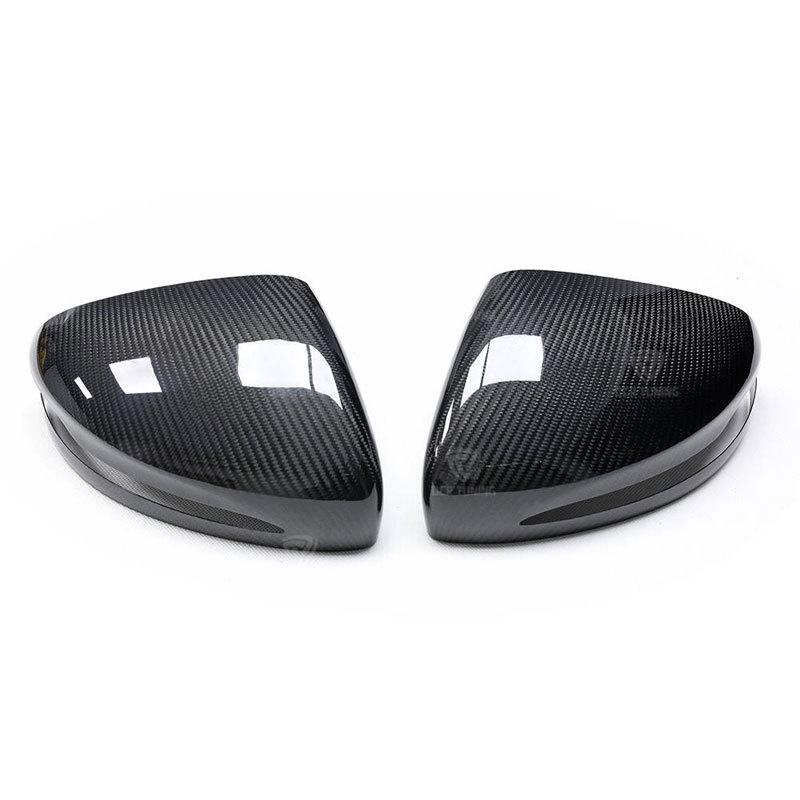 Carbon Fiber Rearview Mirror Cover for 2019-2024 Mercedes G-Class W464 G63 G500, Adhesive Installation