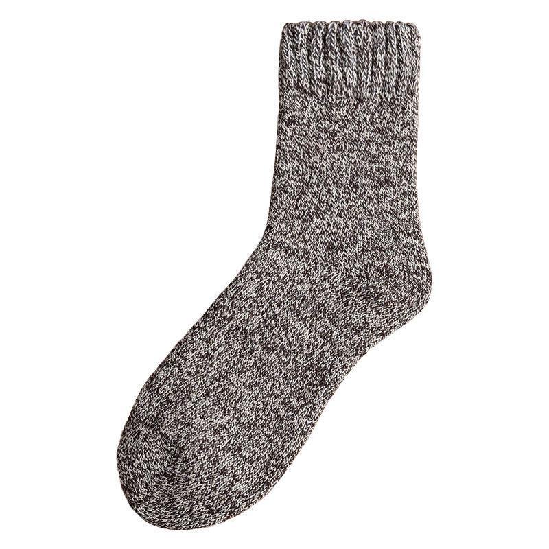 Herren Extra Dicke Wolle Freizeit Frottee Socken - Warm, Reine Baumwolle, Deodorant, Mittelhohe Socken