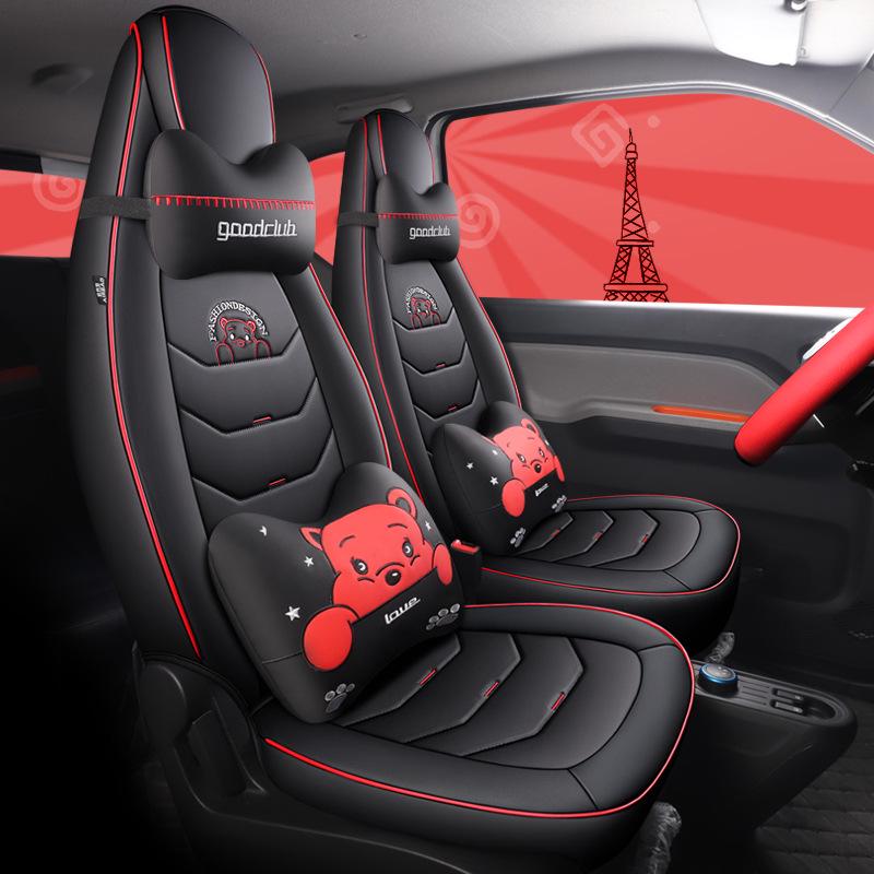 All-Season Leather Seat Cushion for Wuling MINI: Universal Fit for 5-Seater