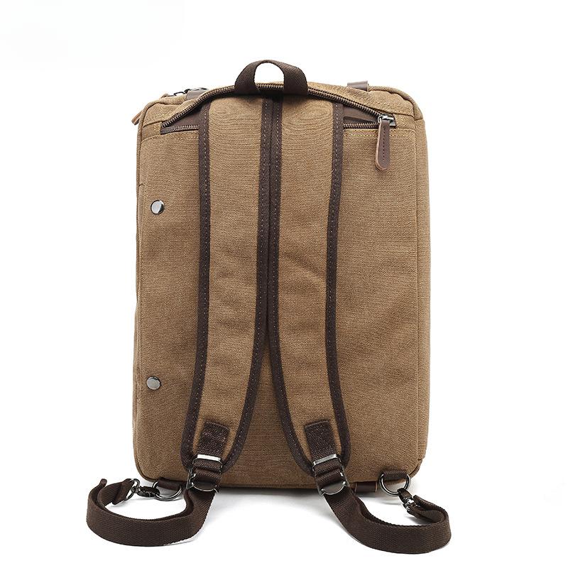 Leisure Canvas Bag Crossbody Computer Backpack Business Briefcase School Bag