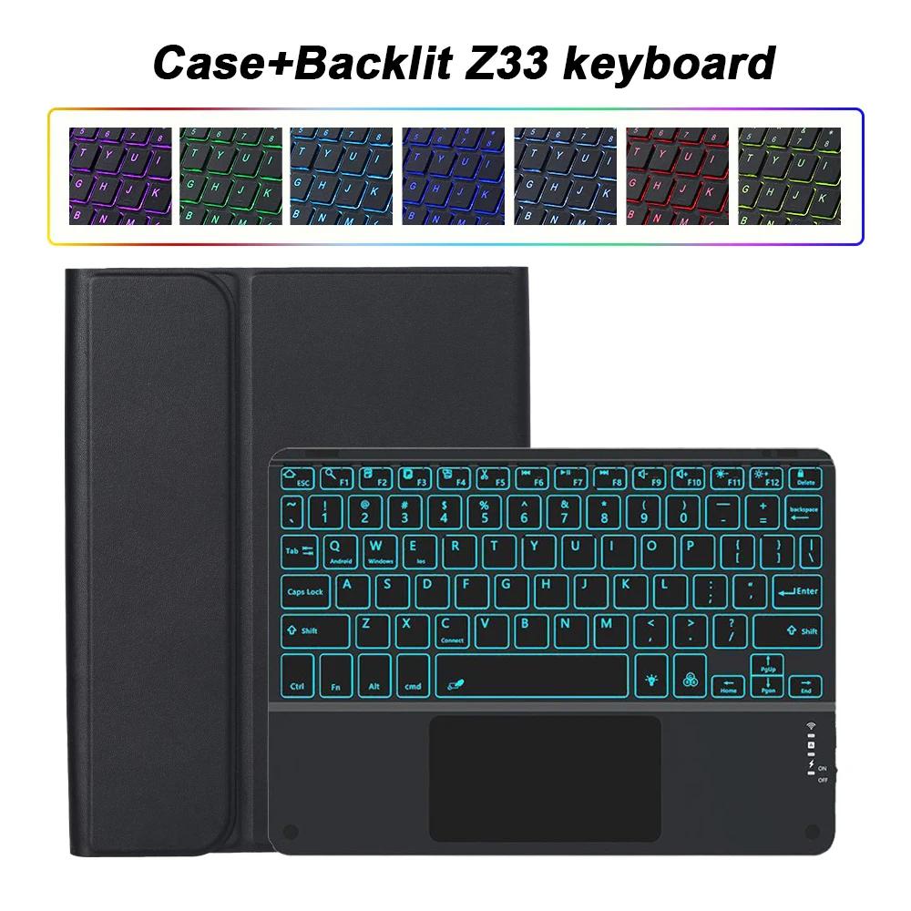 Case for Samsung Galaxy Tab A9 Plus A9+ 11 Inch SM-X210/X216/X218 Tablet Backlit Keyboard Cover for Galaxy Tab A9 Plus A9+ Funda