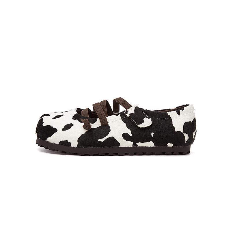 

Весна 2024 г., женские повседневные туфли на плоской подошве цвета конфет с круглым эластичным дизайном 40