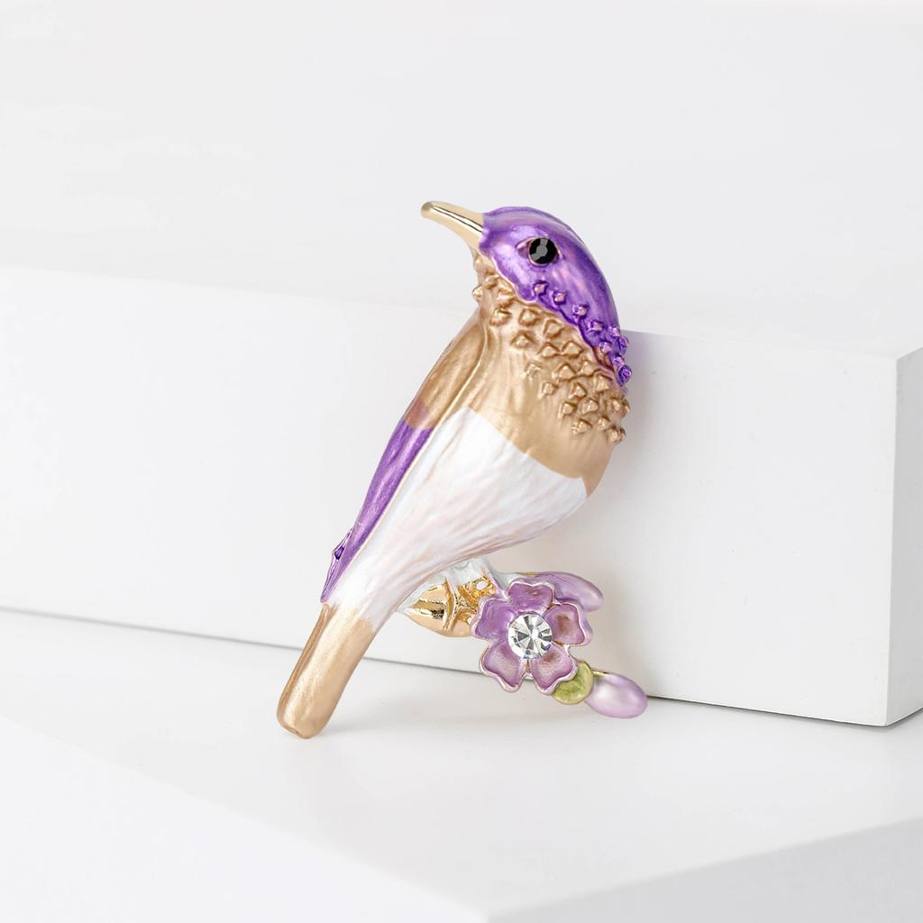 Accessories Enamel Oil Dropping Bird Brooch Brooch, Simple Clothing Accessories