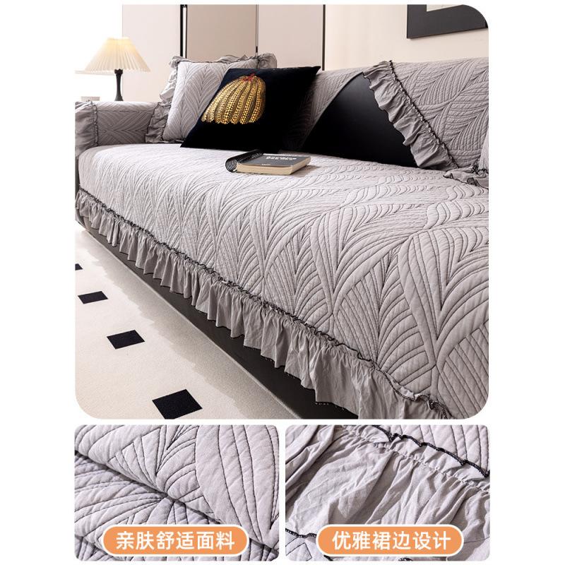 

Pure Cotton Sofa Cushion, Cotton Fabric, Universal In All Seasons, Non-Slip Seat Cushion, Cream Wind Sofa Cover New Cover 70*70cm