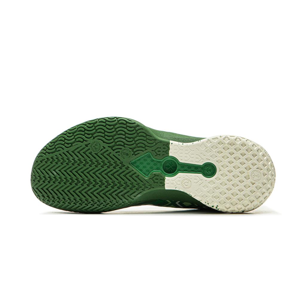 Li Ning Blade 5 Slip Resistant Coverage Lightweight Rebound Low Top Performance Basketball Shoes Men's Green ABAU101-7