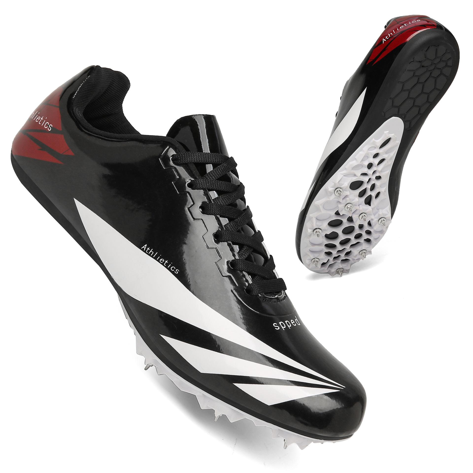 

Новые шиповки для бега на короткие дистанции для мужчин и женщин, шиповки для бега, для тестов, для прыжков в длину, для тренировок по легкой атлетике 35