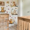 Cute Forest Animals and Leaf and Flower Bedroom Children's Room Decorative Wall Stickers