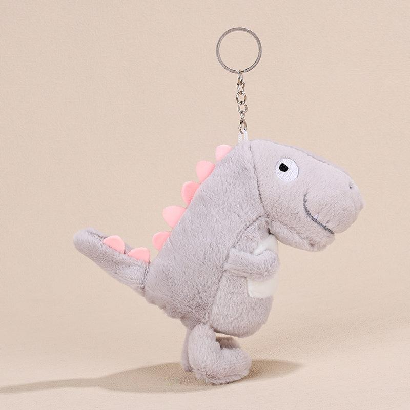 Cartoon Cute Happy Little Dinosaur Plush Doll Keychain Pendant Creative Ins Fun Dinosaur Plush Backpack Pendant Birthday Gift
