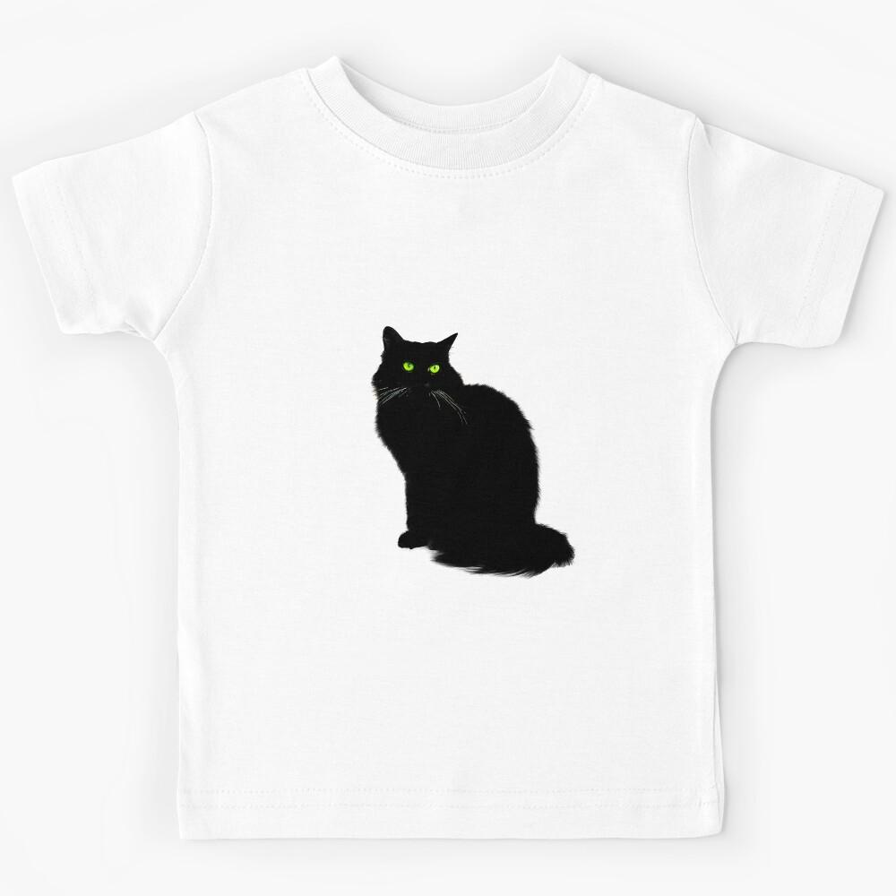 Mystical Black Cat Kids T-Shirt 100