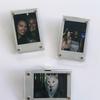 1pc Car Sun Visor Photo Holder - Durable PP Material, Transparent Design with White Border & Golden Corners,