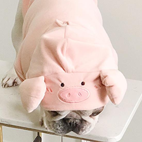 Yousheng Haustierkostüm Schwein Cosplay Atmungsaktive weiche Katze Hund Winterwarme Kleidung für