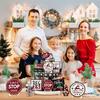 Christmas Decorations Tiered Tray 15-Piece Winter Snowflake Christmas Decorations Christmas Tray