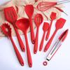 1pcs Silicone Kitchen Utensils Non-stick Kitchenware Cooking Tools BBQ Spoon Spatula Ladle Egg Beaters Tools Bar Accessories