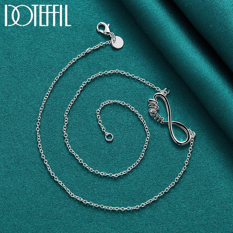 O-Chain Octagonal Necklace Gift 925 Sterling Silver Fashion Jewelry