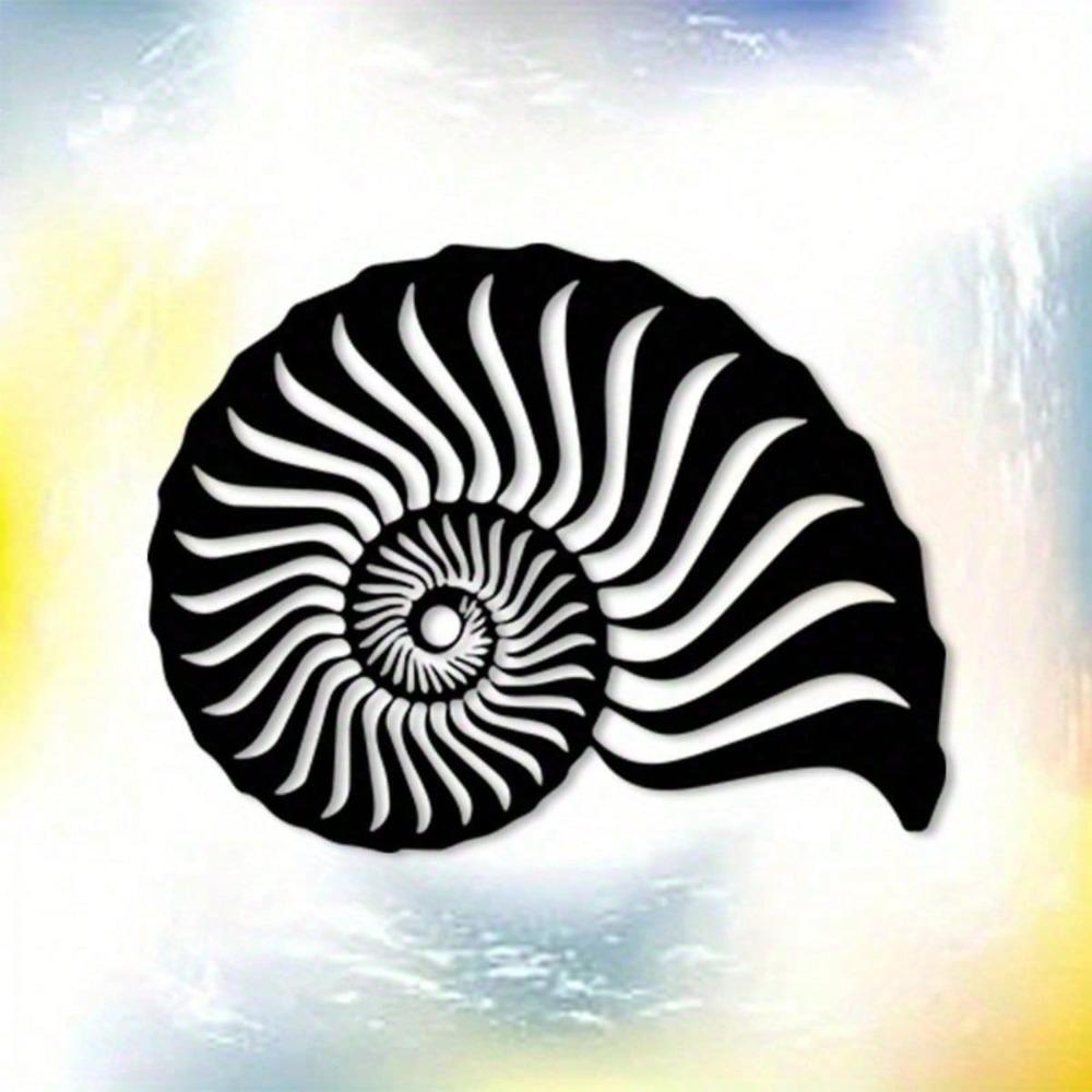 Vintage Iron Conch Shell Wall Art Outdoor Indoor Metal Sculpture For Living Room Bedroom Gift For Ocean Lover
