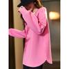 Retro Embroidered Round Neck Hoodie for Women in Spring and Autumn Large Size New Chinese Style Fashionable Loose and Slim Top