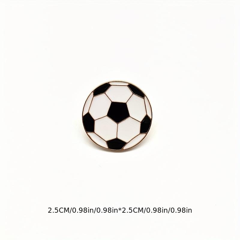1 Pack, Football Enamel Brooch, Enamel Brooch, Oil Drop Brooch, Brooch, Clothing Accessories, Buckle Pin, Japanese Small Mini Neckline Pin,