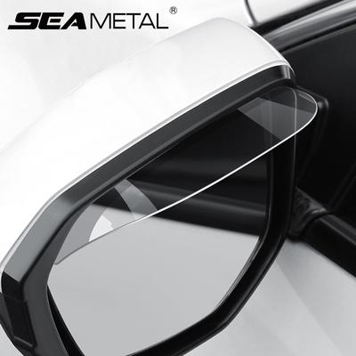 2pcs Car Rearview Mirror Rain Eyebrow Auto Rainproof Rain Visor Sticker Shield Cover for Rainy Safe Driving Accessories
