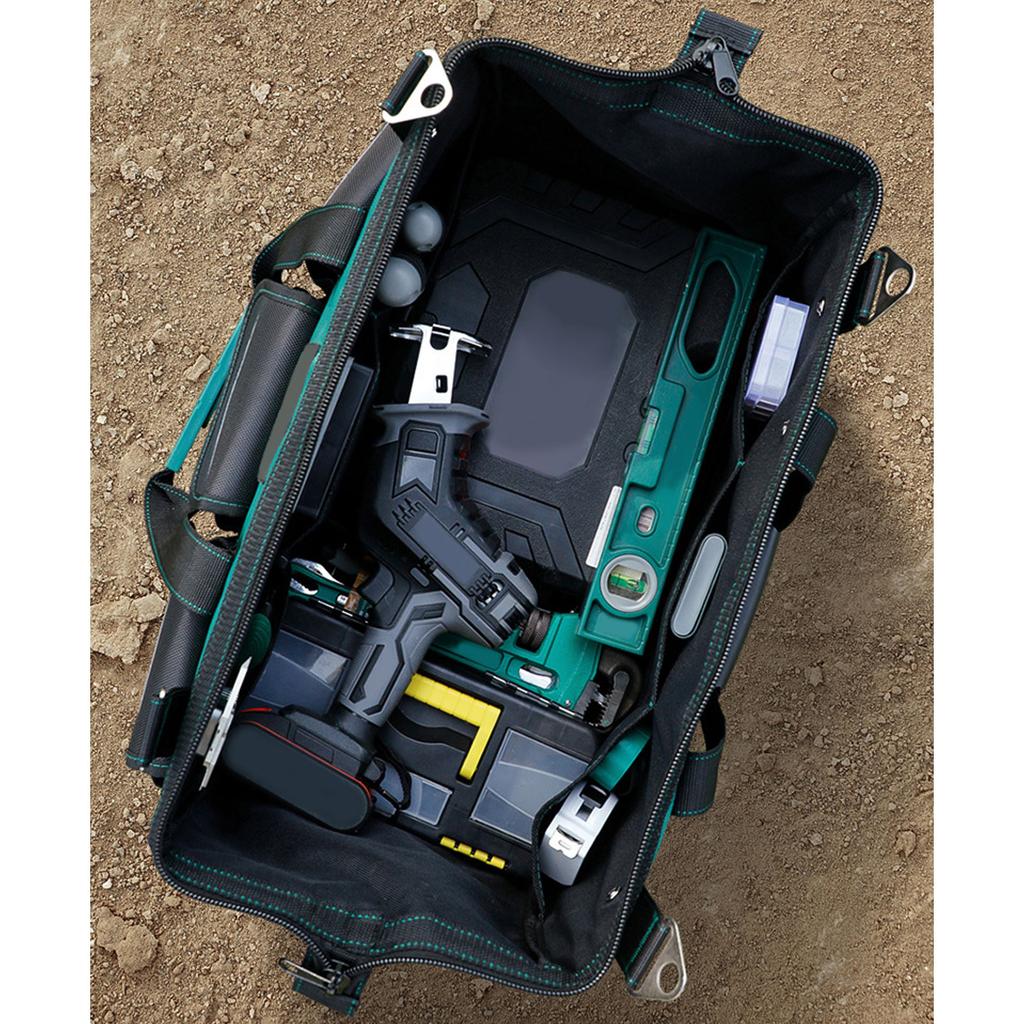 Strapazierfähige Oxford Werkzeugtasche Große Kapazität Wasserdicht Langlebig Arbeits-Tragetasche Beutel für Professionelle Reparaturausrüstungslagerung