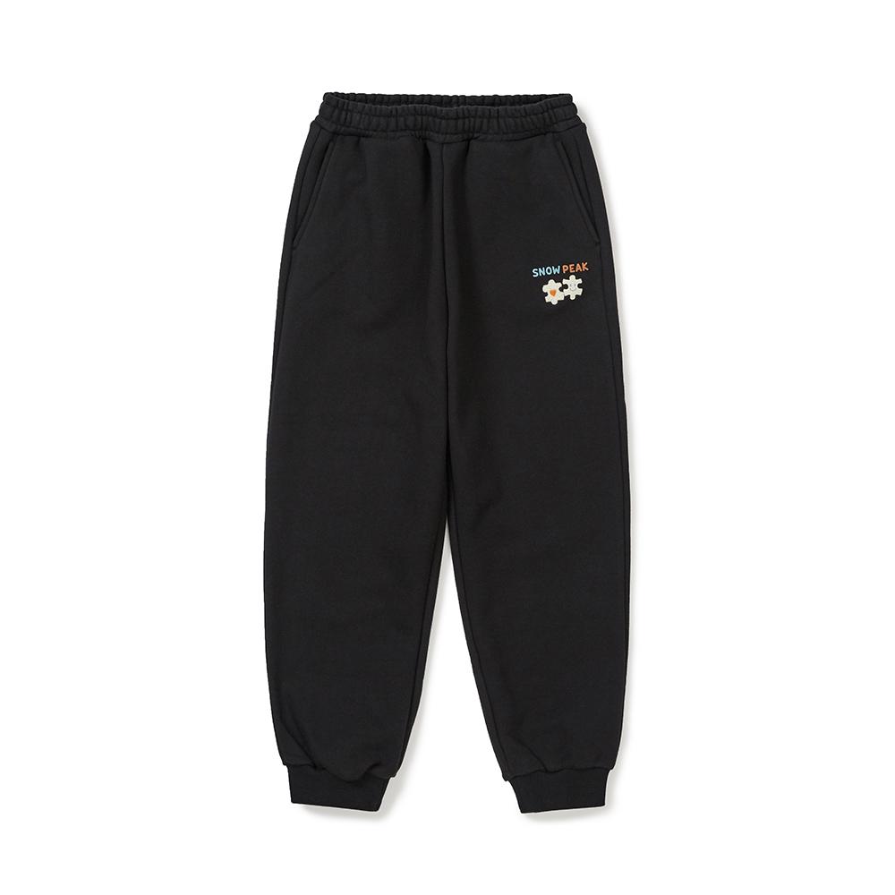 [Snowpeak] Kids Graphic Jogger Pants Black (S24FKFFP80)