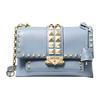 Mk Cece Studded Color Block Flap Chain Leather Shoulder Bag Medium Women Shoulder Bag Blue 30S9G0EL6L-PALE-BLUE