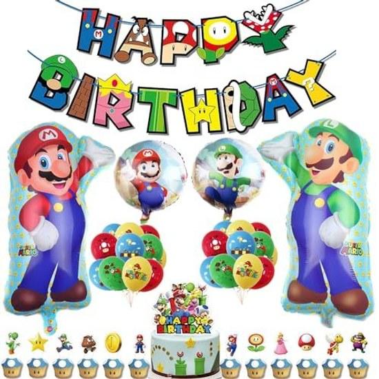 BREYLEE Aluminum Balloon Birthday Decoration Happy Garland Party Set