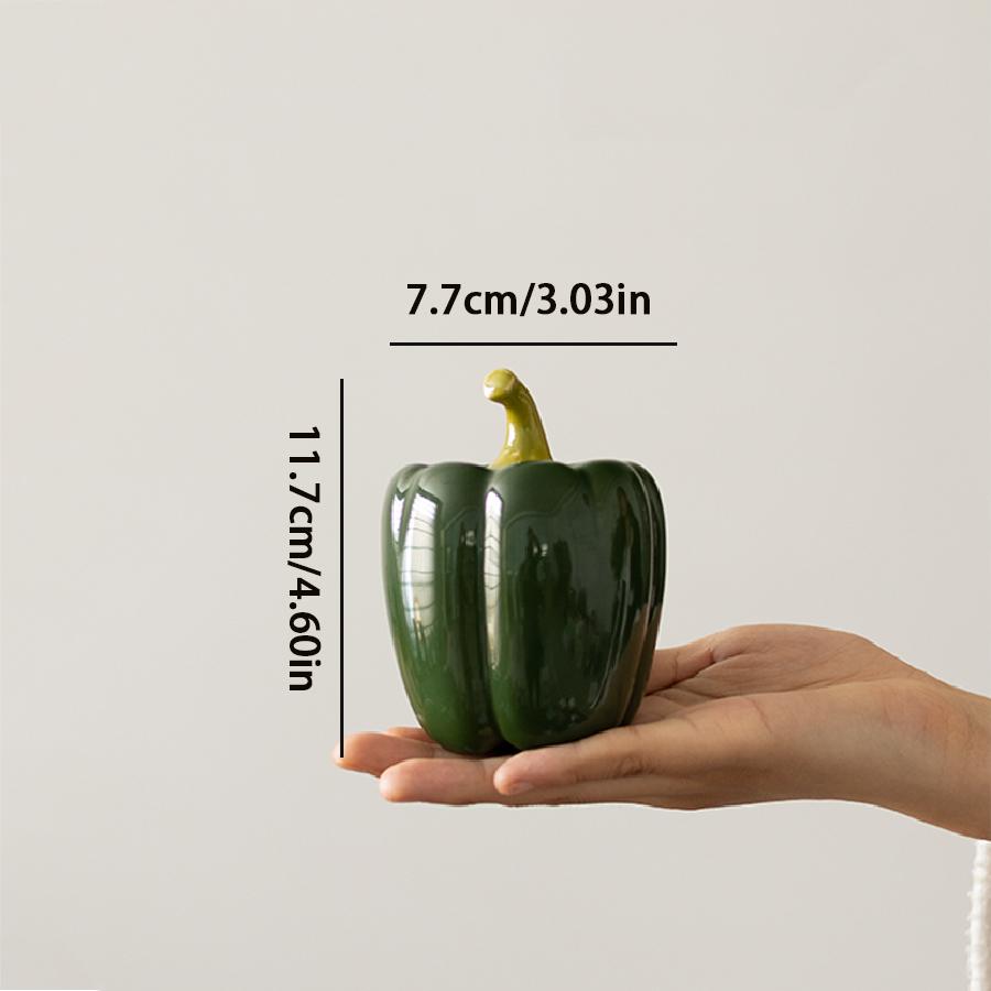 Chili Ceramic Tea Jar Small Storage Jar Personalized Creative Home Decoration Sealed Storage Jar