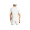 Adidas Solid Color Geometric Pattern Printed Short Sleeve T-Shirt Men Tops White HY3255