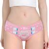 LittleForBig Women's Cotton Panties with Heart Pattern and Bowknot, Size XS