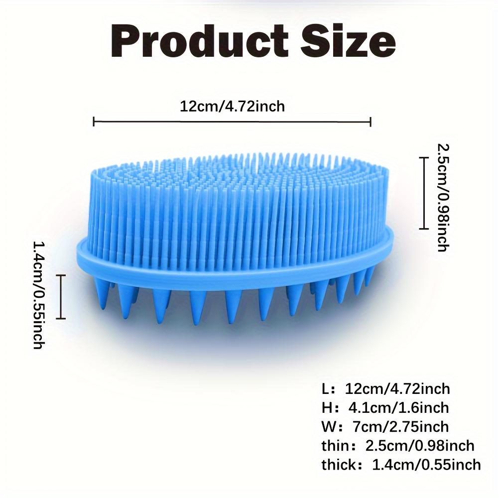 2-in-1 Multifunctional Silicone Bath Brush, Bath Tool, Hair Washing Brush, Bath Brush, Head Massage Brush, Body Cleaning Double-sided Bath Brush