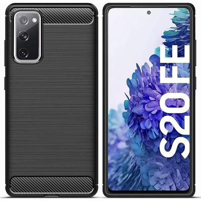 Case - for Samsung - S20 FE - Black - Carbon Effect - Shockproof - Scratchproof