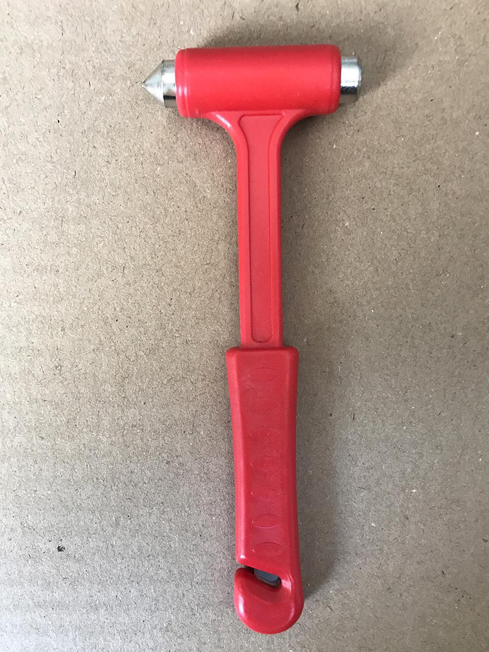 

Двойной защитный молоток и инструмент для эвакуации через окно красный