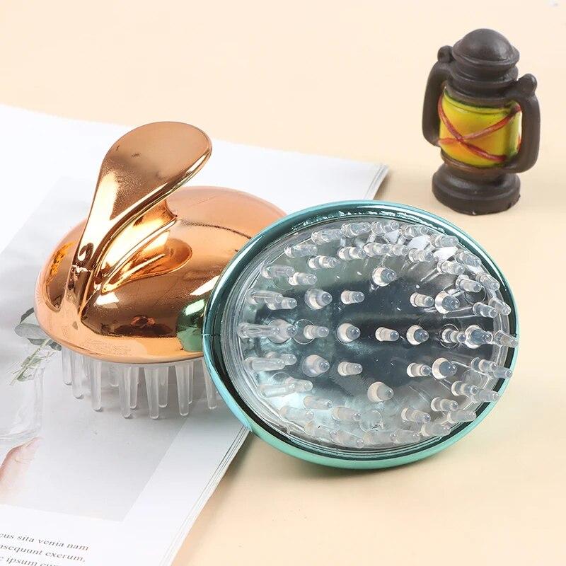 Testa in silicone Massaggiatore per il corpo Shampoo Spazzola per massaggio del cuoio capelluto Pettine per lavaggio dei capelli Spazzola per doccia per il corpo Spazzola per massaggio dimagrante per spa da bagno