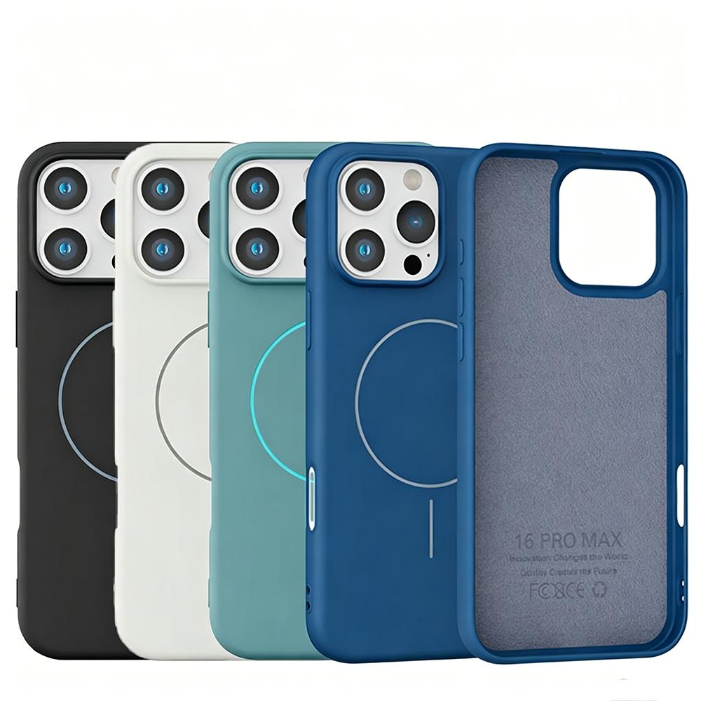 Magnetic Matte Soft TPU Phone Case For Magsafe iPhone Air 17 E 17E 16 15 Plus 14 13 12 11 Pro Max X XS XR 16E Anti-drop Solid Color Protective Cover