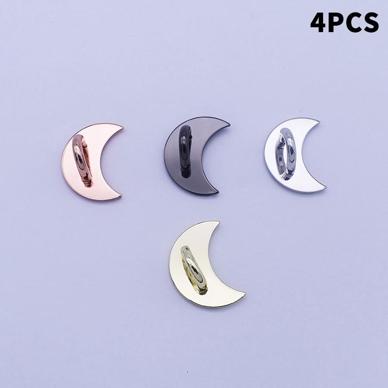2/4Pcs Adhesive Metal Stars Moon Bow Phone Charm Holder Phone Case Finger Ring Stand Hook Buckle Charm Clasp Accessory String