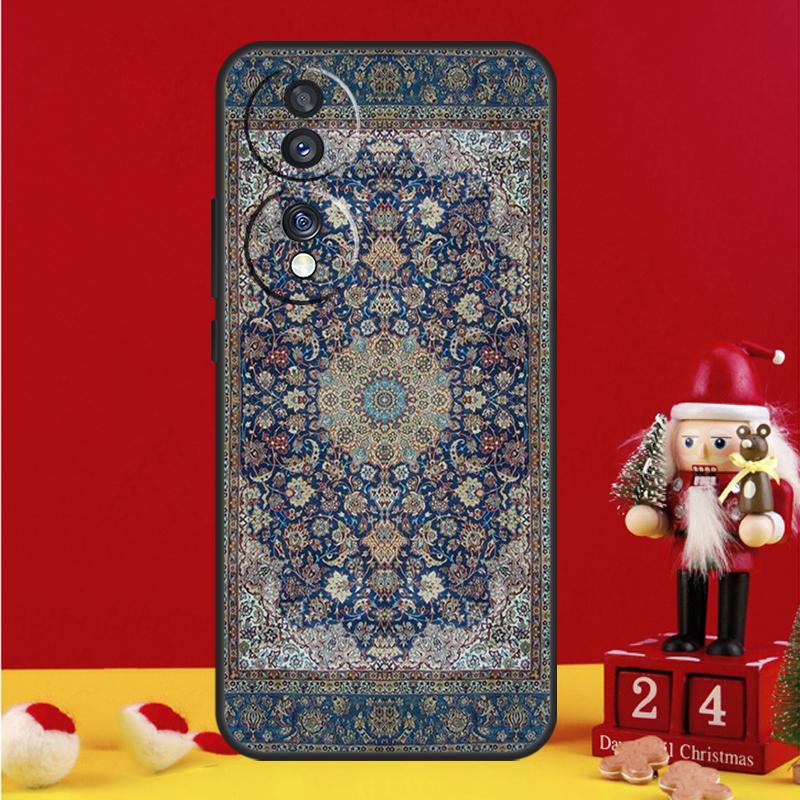 Persian Carpet Floral Pattern Case For Honor Magic V5 5 6 7 Pro Honor 200 400 Lite 50 70 90 X7a X8a X8b X9a X9c X9b Cover