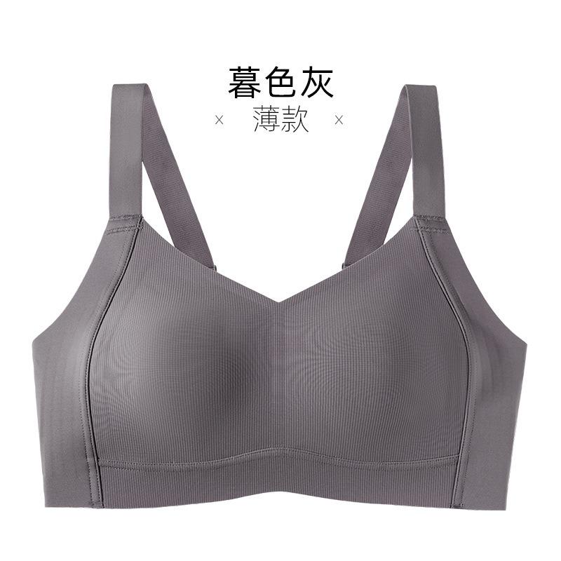 Plus Size Seamless Wireless Bra For Large Bust Side Support Anti Sagging