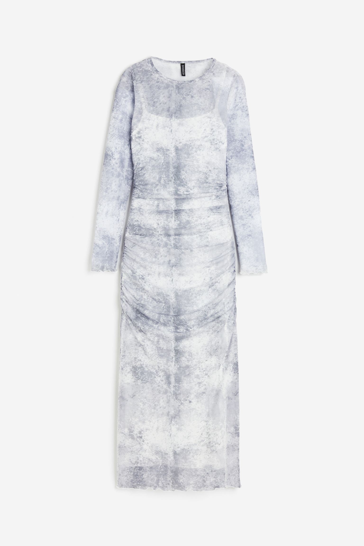 

Сетчатое платье со сборками