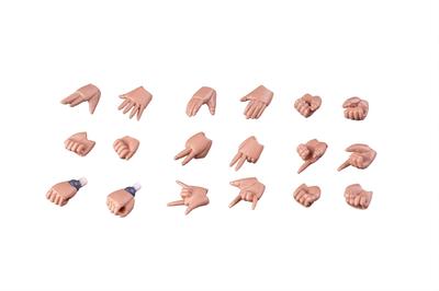 Polynian Robot Nouveau Humain Polynian Ensemble de Pièces pour Mains PVC ABS Produit Fini Peint [Chair Marron] Non-échelle &