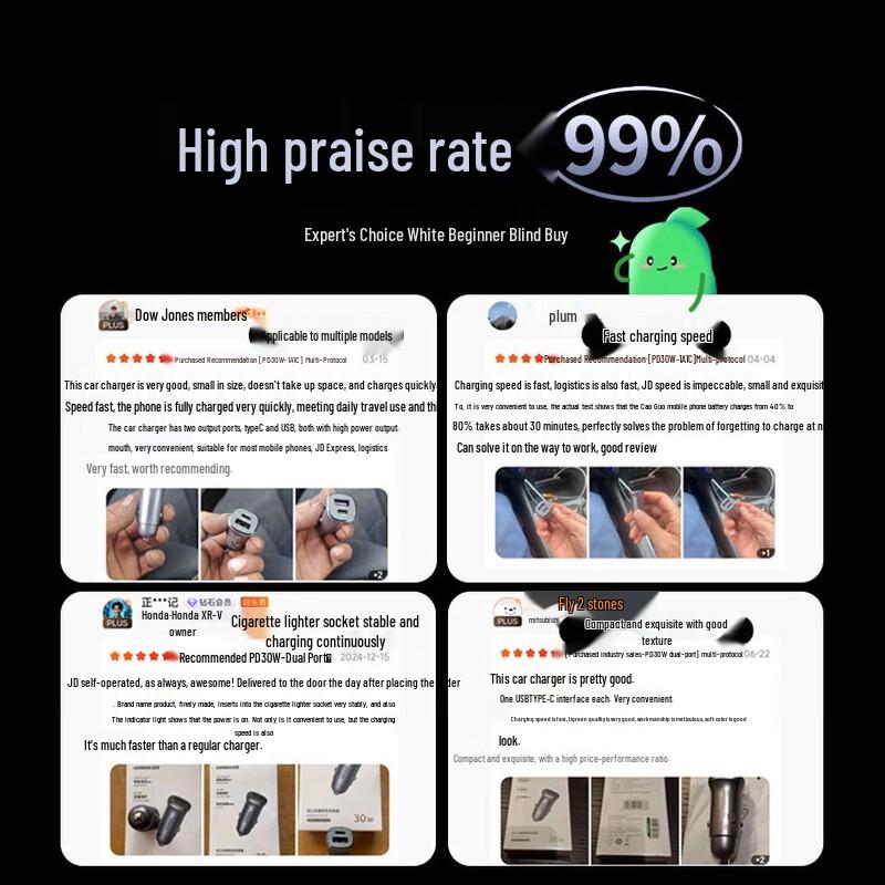 UGREEN Dual-Port PD30W Car Charger