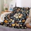 1Pc Stone Mosaic Art Blanket Soft And Comfortable Casual Warm Camping Travel Christmas Halloween Xmas Gift M928722