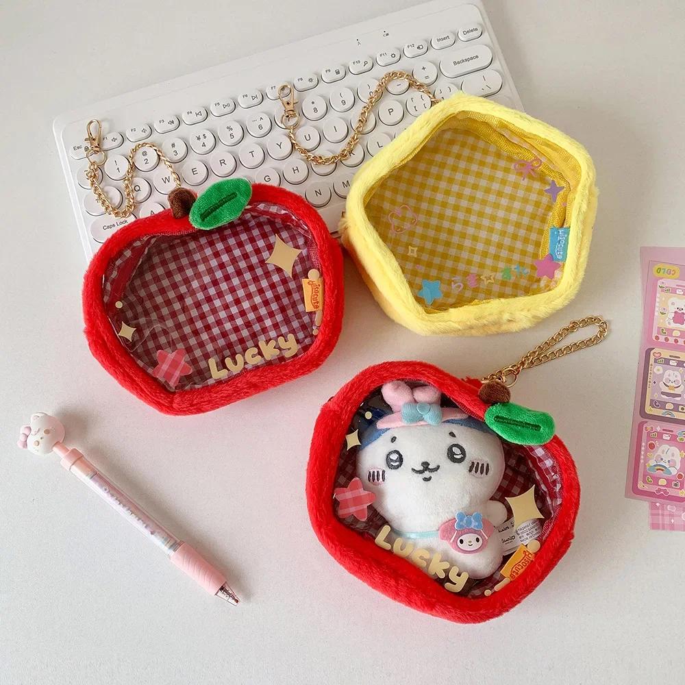 INS Cartoon Baby Walking  Doll Storage Display Pendant Anime Bar Bag Doll Dustproof Hand Bag  id badge card holder