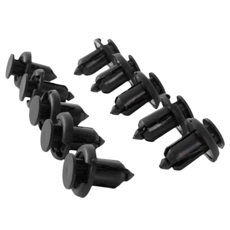 10-50pcs Black Front Bumper Locking Hooks & Clip Fastener Push Rivet Trim Rivet For Honda Accord Car Accessries